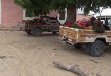 Al-shabaab oo soo bandhigtay hub iyo gaadiid dagaal ay ku qabsatay dagaalkii Camaara.