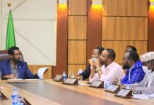 Maxamuud Sayid Aadan oo shir guddoomiyay shirka golaha wasiirada Jubbaland.