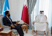 Madaxweyne Farmaajo Iyo Amiirka Dalka Qadar oo kawada hadlay Xoojinta Xariirka Labada Dal.