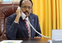 Farmaajo iyo Amiirka Qatar oo Khadka telefoonka ku wada hadlay