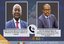 Soomaaliya iyo Gabon oo ka wada hadlay xiriirka labada dal