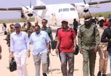 Wafdi uu Hogaaminayo Gudoomiyaha Guddiga Doorashooyinka KGS oo garay Baraawe.
