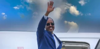 Madaxweynaha Soomaaliya Xasan Sheekh oo ku wajahan dalka Jabuuti