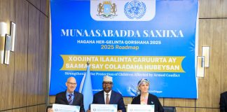 Soomaaliya iyo Qaramada Midoobay oo kala saxiixday hagaha hirgelinta Qorshaha 2025 ee Ilaalinta Carruurta ay saameeyeen Colaadaha