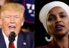 Trump: Ilhan Cumar waxay ka timid dal ku jira xaaladda ugu liidata adduunka