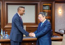 RW Xamsa oo la kulmay Danjiraha Shiinaha ee Jooga Soomaaliya.