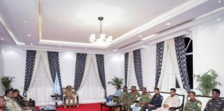 MW Xasan Sheekh oo Baydhabo kula shiray saraakiisha ciidamada ammaanka