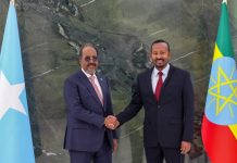 Madaxweyne Xasan Sheekh oo Booqasho Shaqo ku Tagay Dalka Ethopia