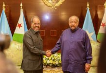 Madaxweyne Xasan Sheekh iyo Madaxweyne Geelle oo Ka Wada Hadlay Xoojinta Iskaashiga Labada Dal