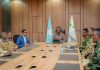 Hoggaamiyaha cusub ee Galmudug oo shir amni la yeeshay saraakiisha ciidamada